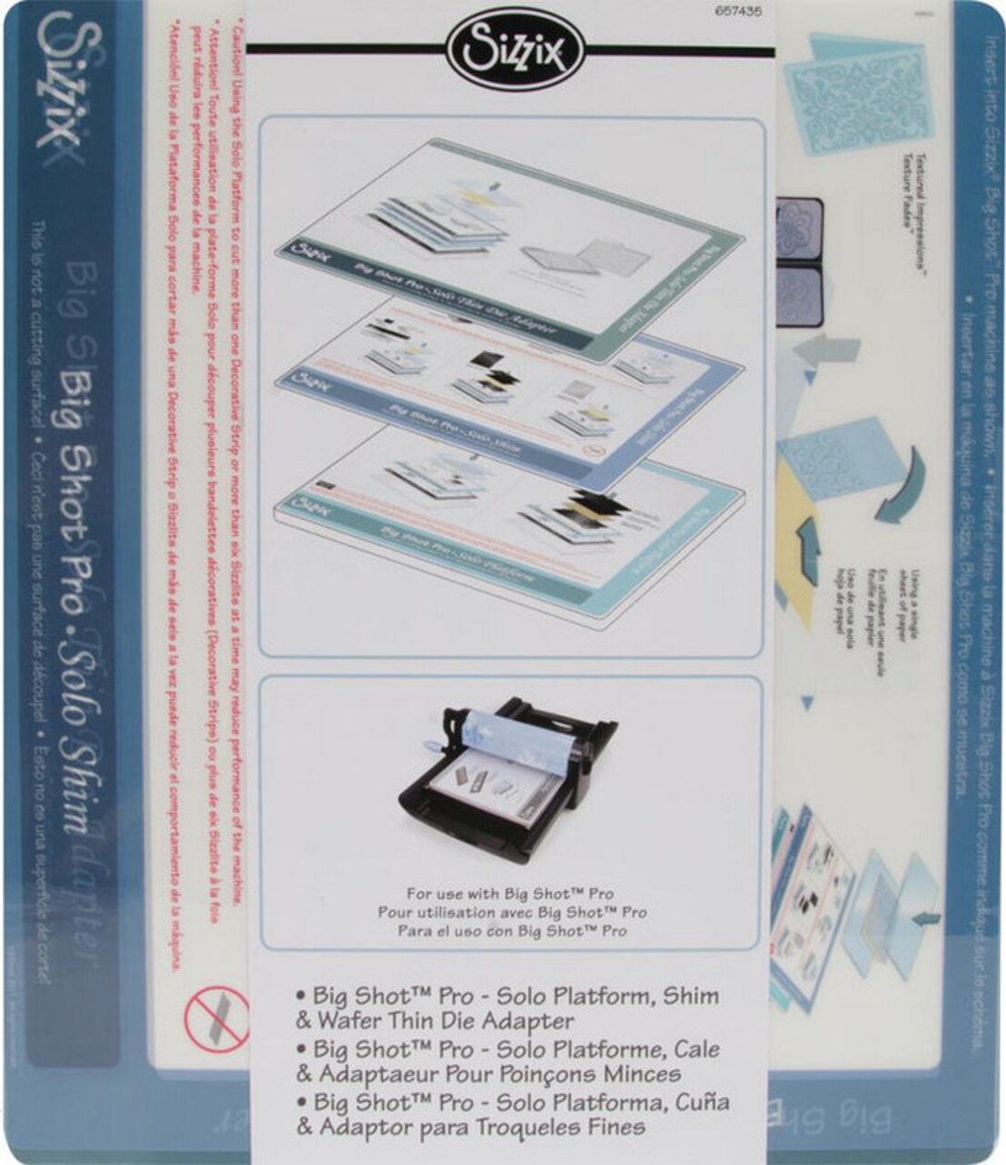 Big Shot Pro Solo Platform Shim & Wafer Thin Die Adapter - Sizzix